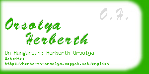 orsolya herberth business card